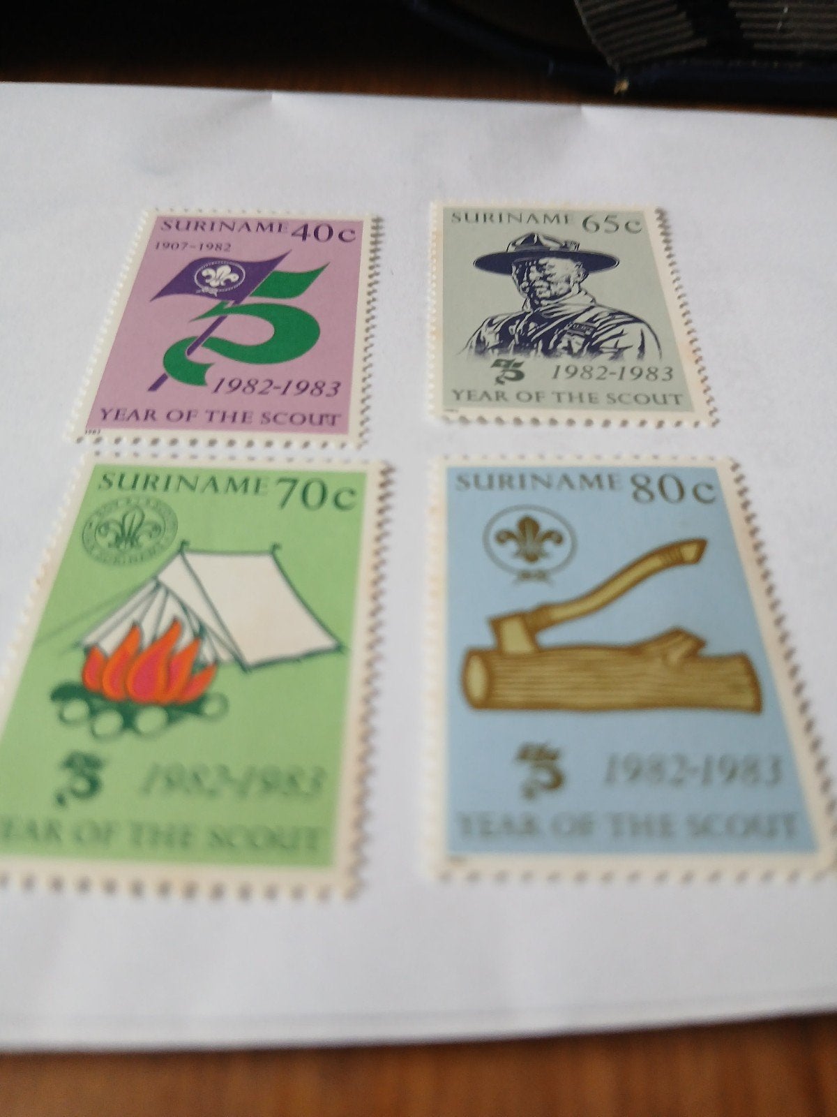 Suriname serie uit 1083. catnr 333/36, Ophalen of Verzenden
