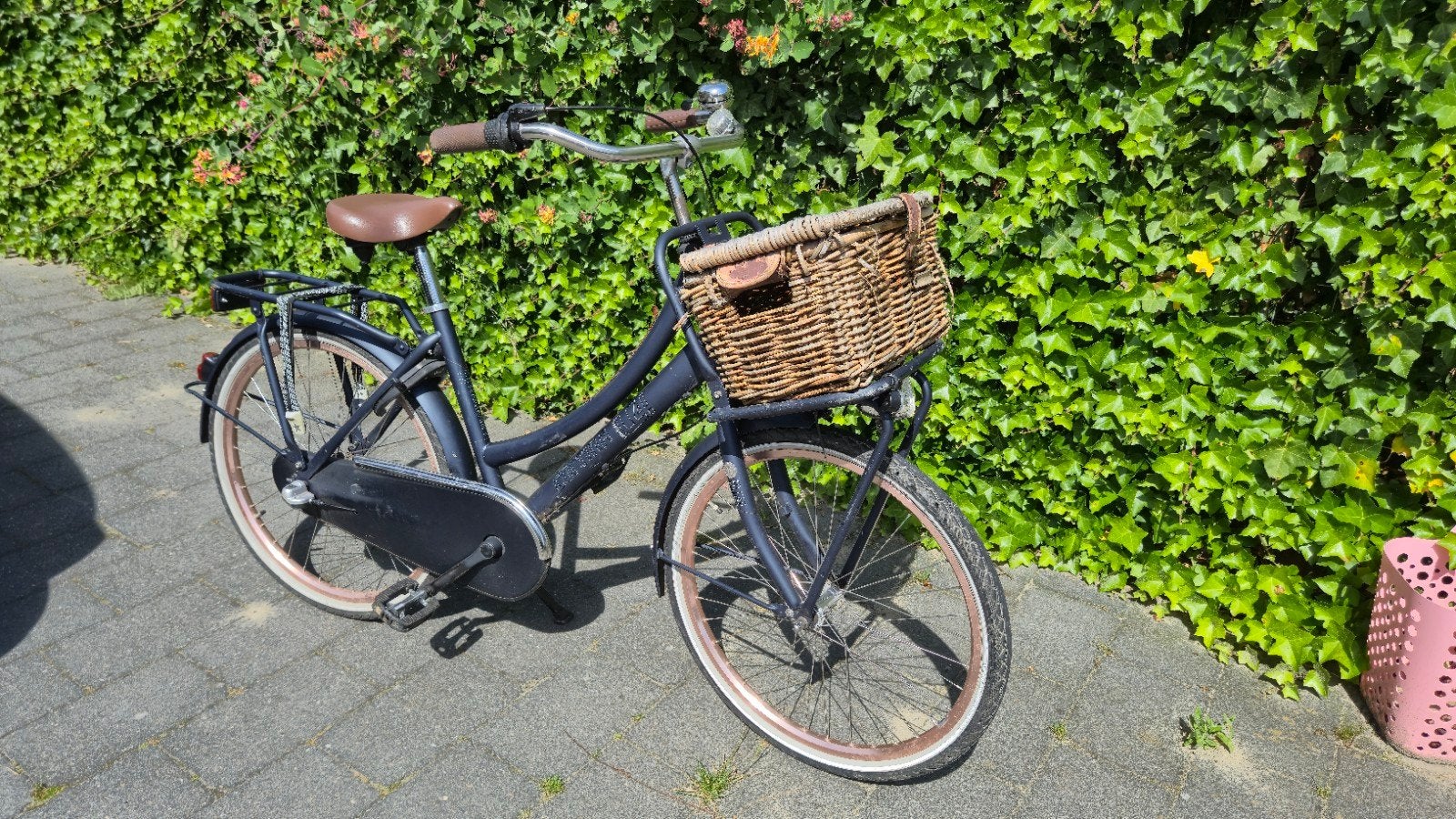 Cortina fiets met mand en bagagedrager, Overige merken, Velgrem, Ophalen of Verzenden, Gebruikt