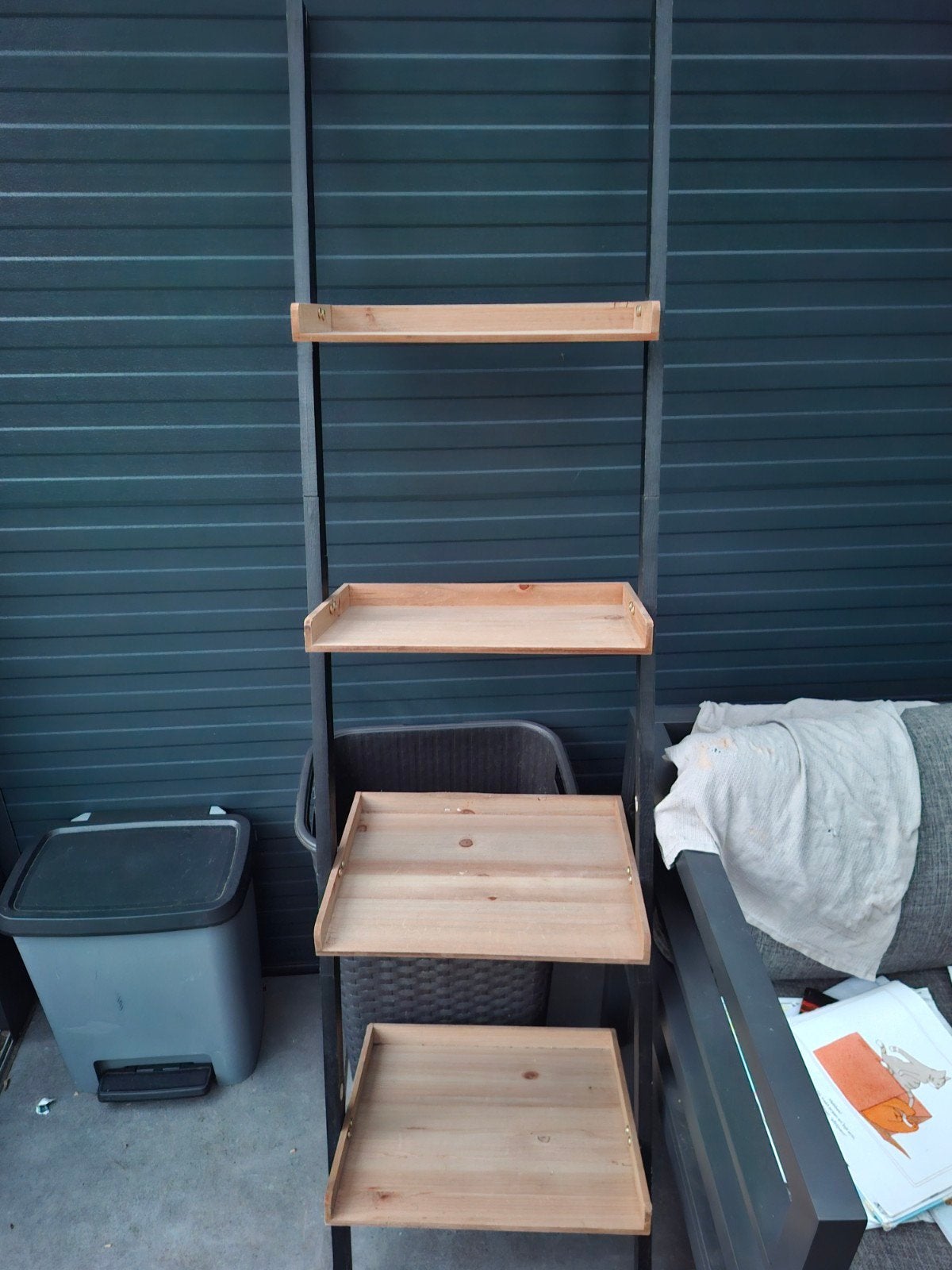 Houten plantenrek/opbergrek met 4 planken, Ophalen of Verzenden
