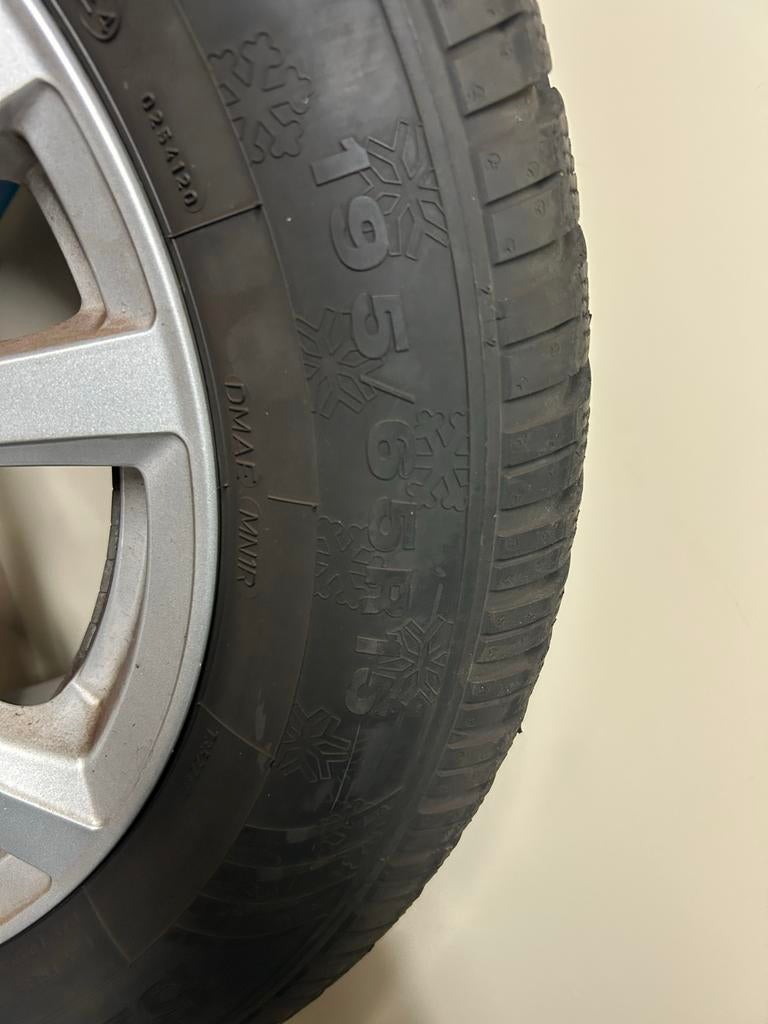 Velgen met winterbanden - Dunlop 195/55 R15, Auto-onderdelen, Banden en Velgen, Banden en Velgen, Winterbanden, 15 inch, 195 mm