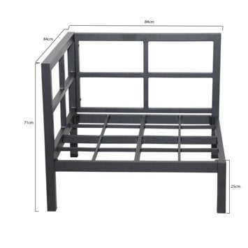 Wakefield palletonderstel hoekbank met kussen set, NIEUW !, Tuin en Terras, Overige materialen, Nieuw, Loungeset, Bank