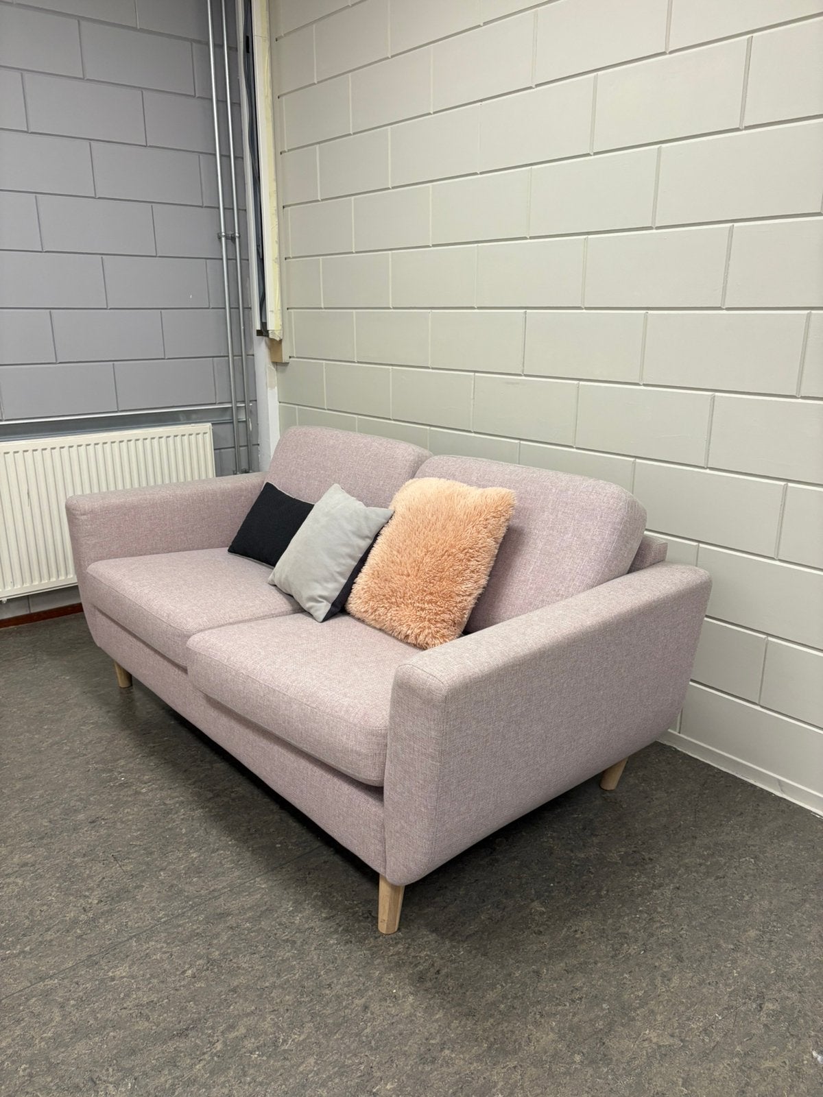 Roze bank, Ophalen, Gebruikt, Tweepersoons, 75 tot 100 cm
