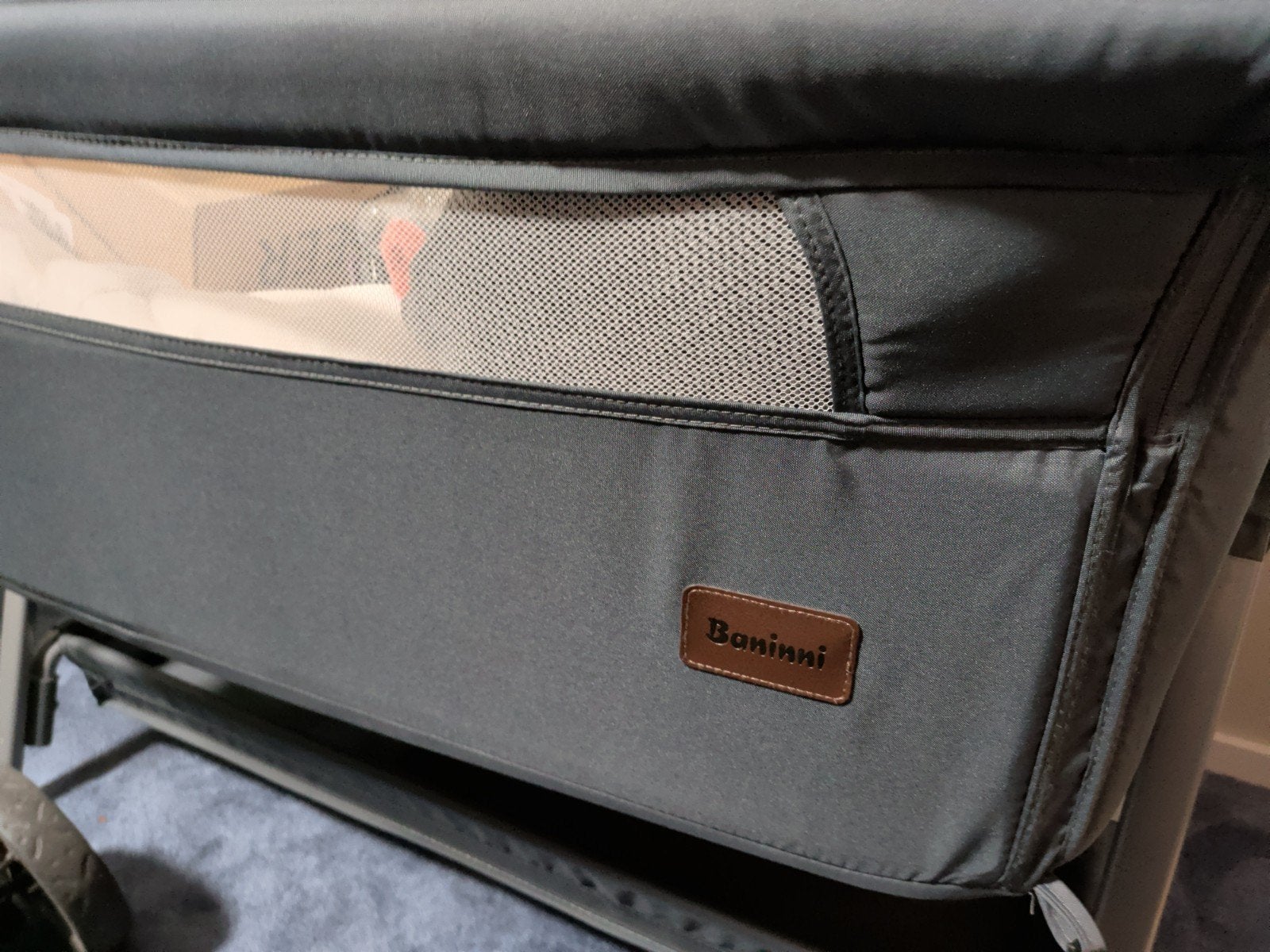 Baninni Reisbedje/Co-sleeper - Grijs, Ophalen