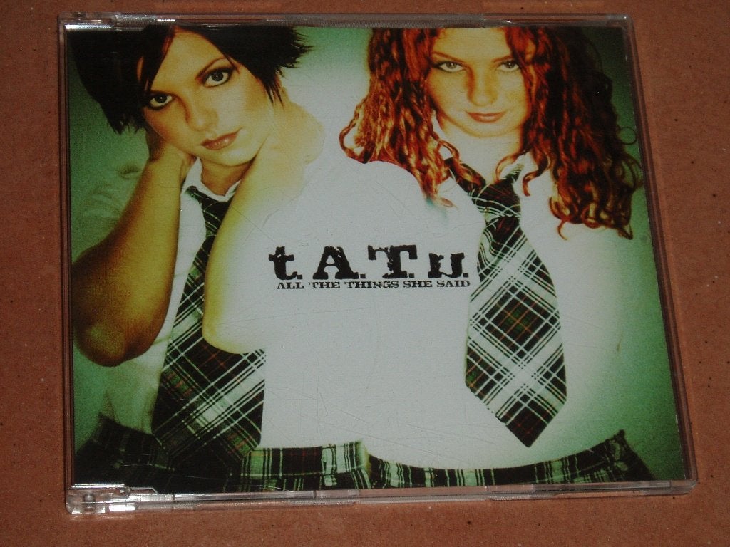 cd single t.A.T.u. - All the things she said , 4 nummers, Verzenden, Gebruikt