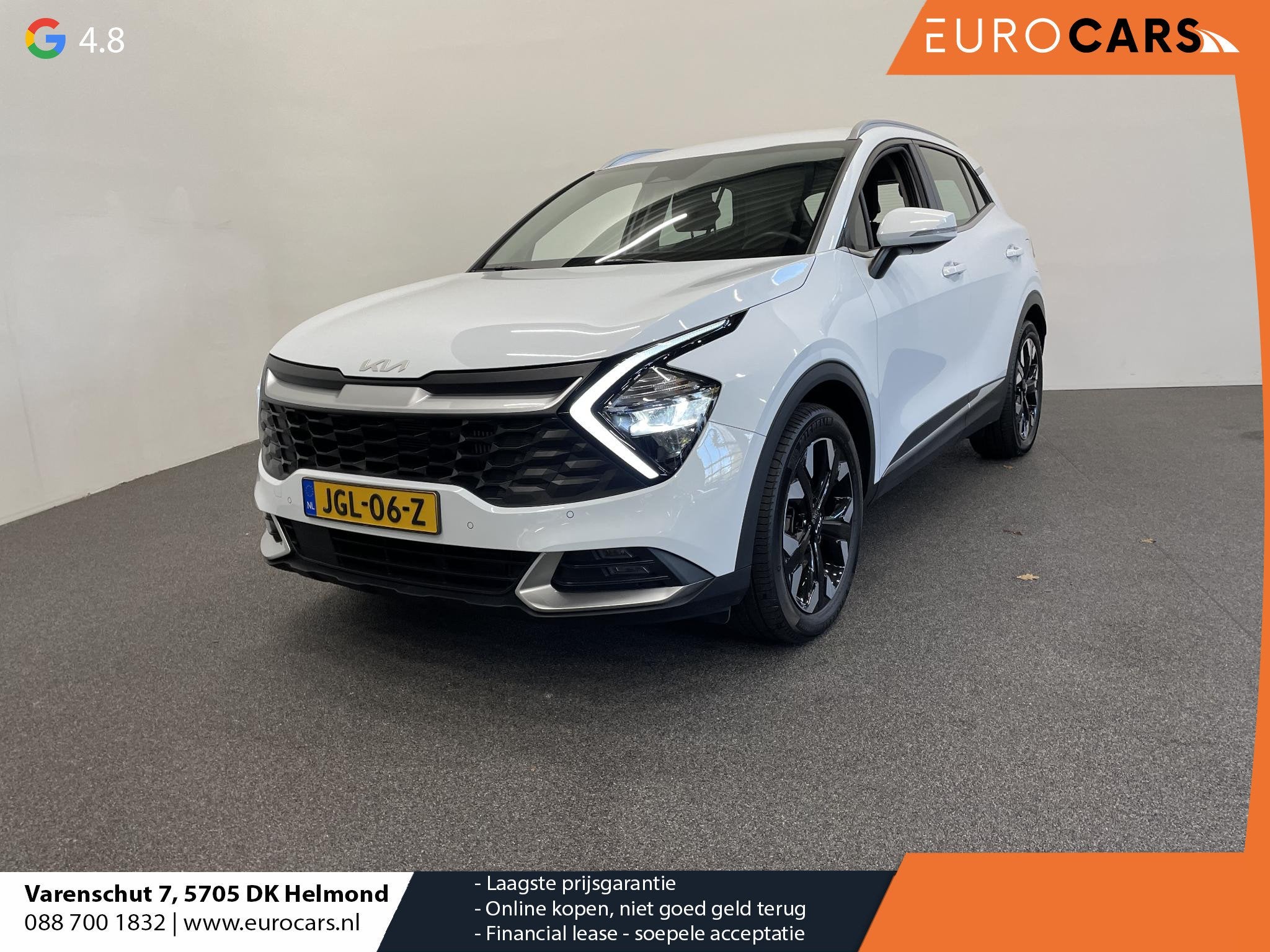 Kia Sportage 1.6 T-GDi PHEV 265pk AWD DynamicLine Airco Navi, Automaat, 1350 kg, Gebruikt, Euro 6