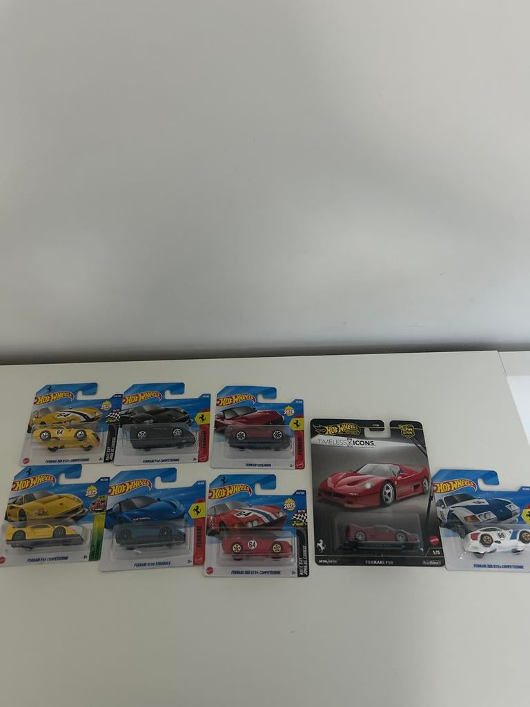 Hot Wheels 1:64 Ferrari Collectie Set, Ophalen of Verzenden, Nieuw, Auto