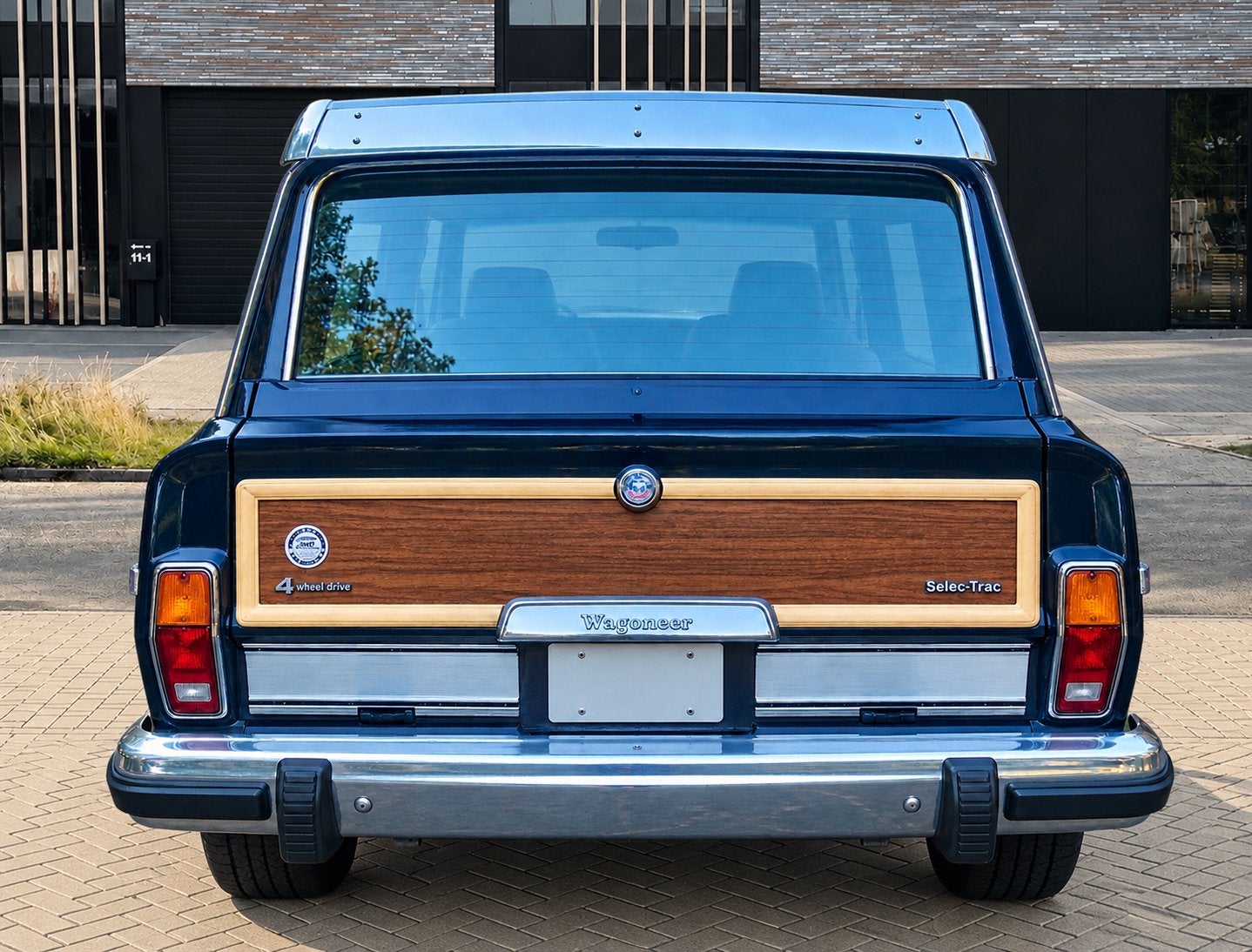 JEEP GRAND WAGONEER 5.9 V8 LIMITED 1986 ORIGINAL LUXURY 4x4, Auto's, Jeep, Automaat, Blauw, Leder, Bedrijf