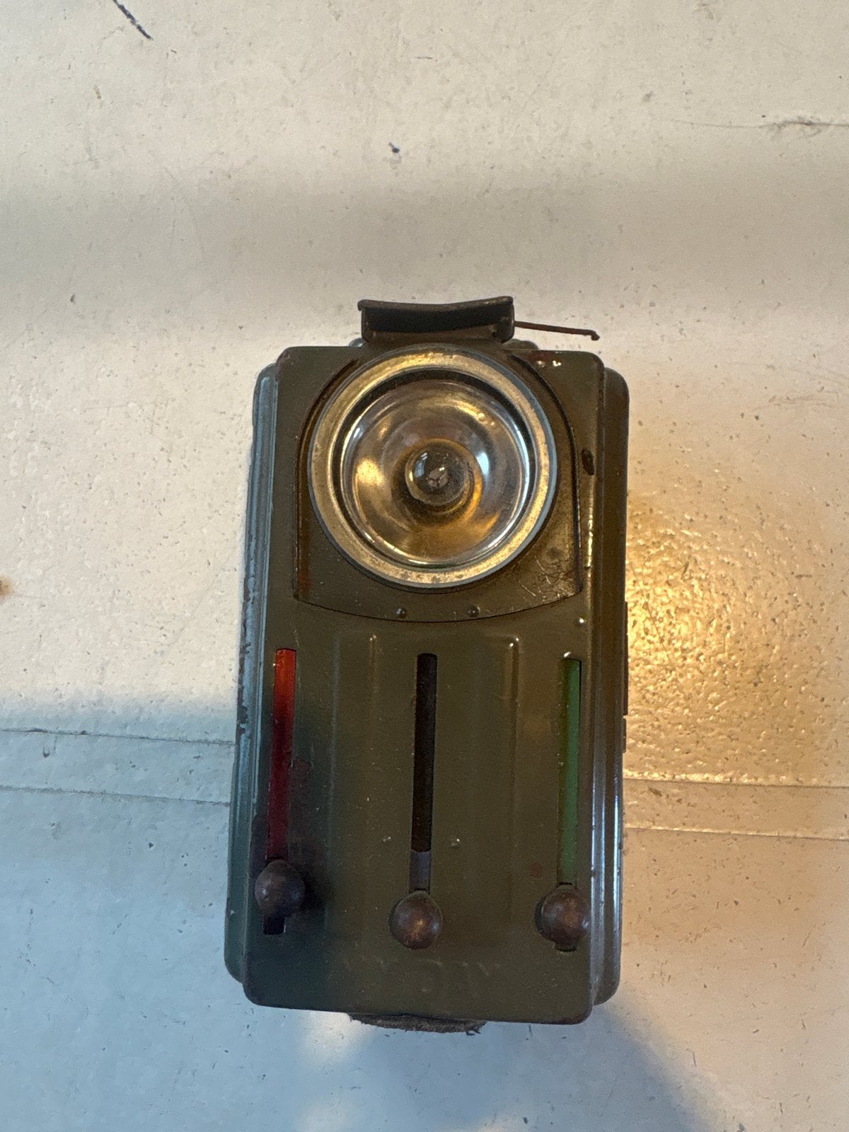 Vintage Militaire Zaklamp - Wereldoorlog Stijl, Ophalen of Verzenden