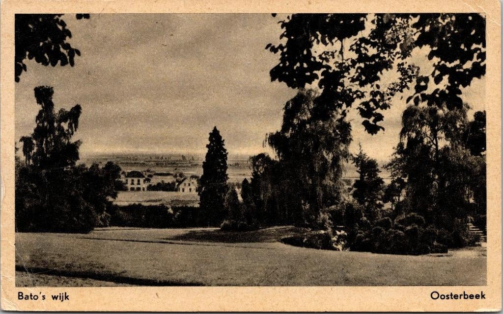 Oosterbeek - Bato's Wijk (1955) 2x, Verzamelen, Verzenden, 1940 tot 1960, Gelopen, Gelderland