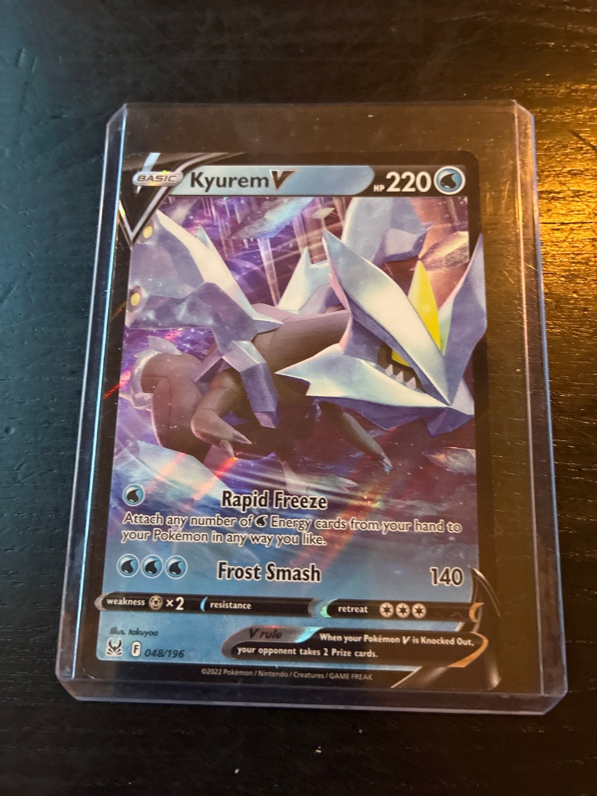 Kyurem V Pokémon Kaart 048/196 - Astral Radiance, Ophalen of Verzenden, Zo goed als nieuw, Losse kaart