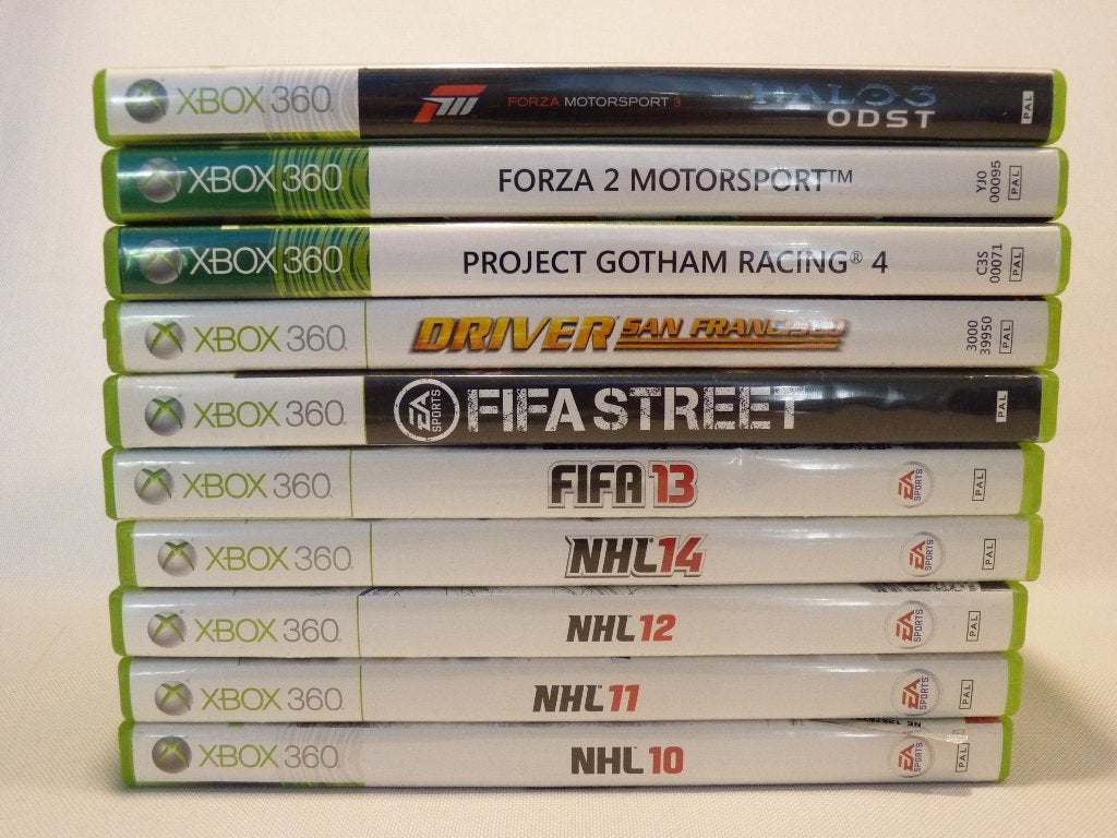 12 XBOX 360 games, NFL, FIFA, HALO, FORZA, HALO, Spelcomputers en Games, Gebruikt, 1 speler, Eén computer, Ophalen of Verzenden