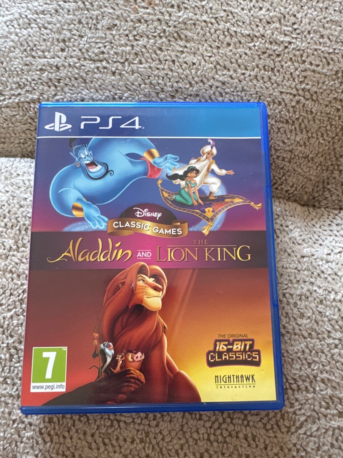 Disney Classic Games: Aladdin en The Lion King PS4, 1 speler, Ophalen of Verzenden, Zo goed als nieuw, Platform