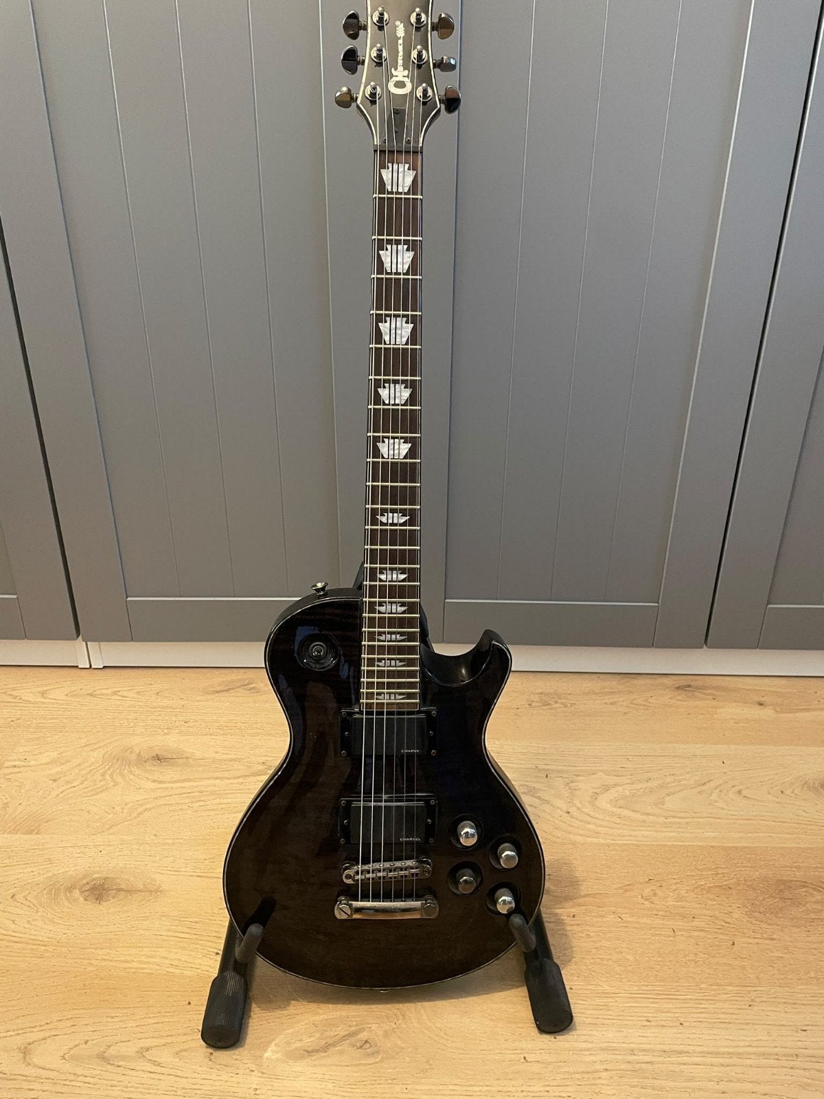 Charvel Trans Black Desolation DS-2ST elektrische gitaar, Ophalen, Gebruikt, Solid body, Overige merken