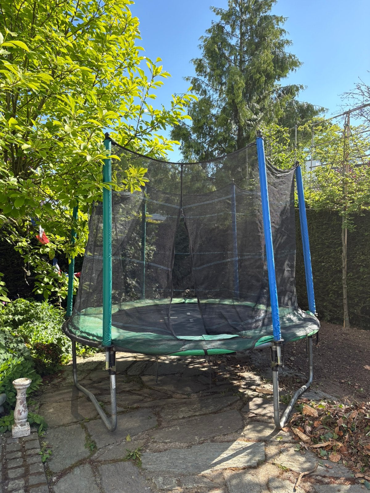 Trampoline met veiligheidsnet, Ophalen, Gebruikt