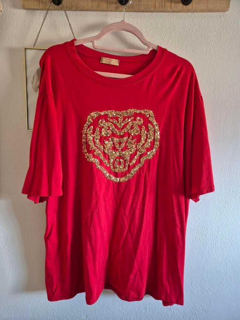K-zell rood leuk t shirt maat 46 48, Kleding | Dames, K-zell, Zo goed als nieuw, Rood, Shirt of Top