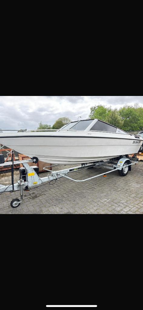 Speedboot 3.0L Mercruiser opknapper Renken 1700, Watersport en Boten, Motorboten en Motorjachten, Gebruikt, Polyester, Benzine