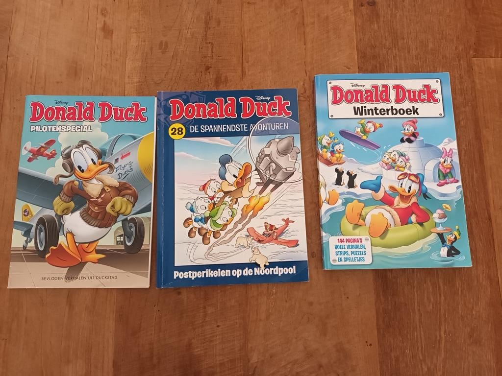 Donald Duck stripboeken - 3 stuks, Meerdere stripboeken, Ophalen of Verzenden, Zo goed als nieuw, Walt Disney