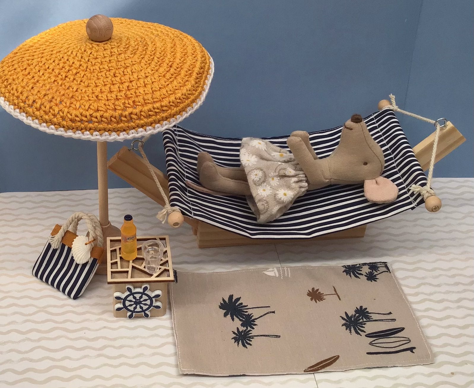 Strandset voor Maileg muis en poppenhuis, Kinderen en Baby's, Speelgoed | Poppenhuizen, Ophalen of Verzenden, Nieuw