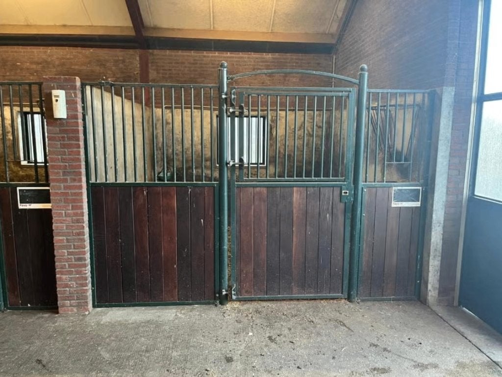 Luxe voorwanden | Groen Gecoat | Hardhouten Planken, Dieren en Toebehoren, Stalling en Weidegang, Weidegang, 4 paarden of pony's of meer