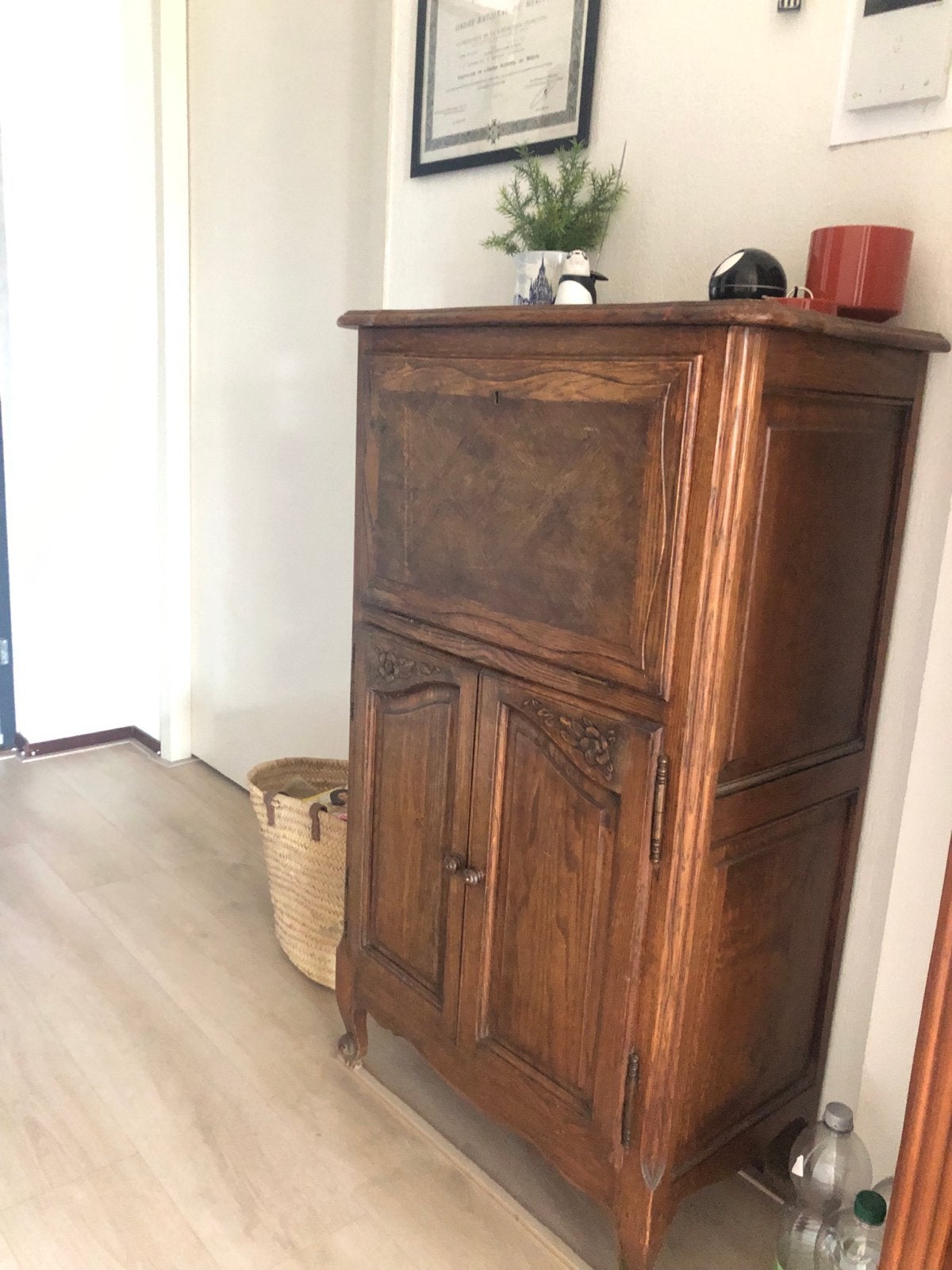Klassieke secretaire met schrijfklep, Ophalen, Gebruikt