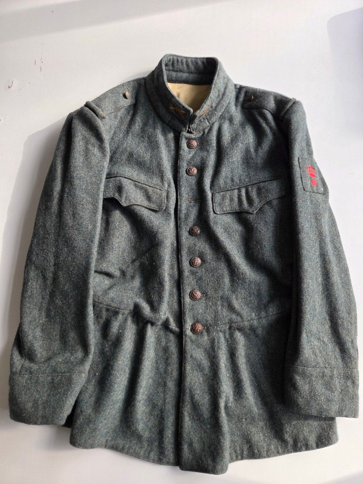 Nederlands veldgrijs uniform voor 1940, Verzamelen, Ophalen of Verzenden, Landmacht, Nederland, Kleding of Schoenen
