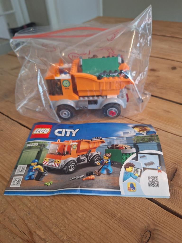 Lego City Vuilniswagen 60220 met instructies, Lego, Ophalen of Verzenden, Inclusief instructies, City