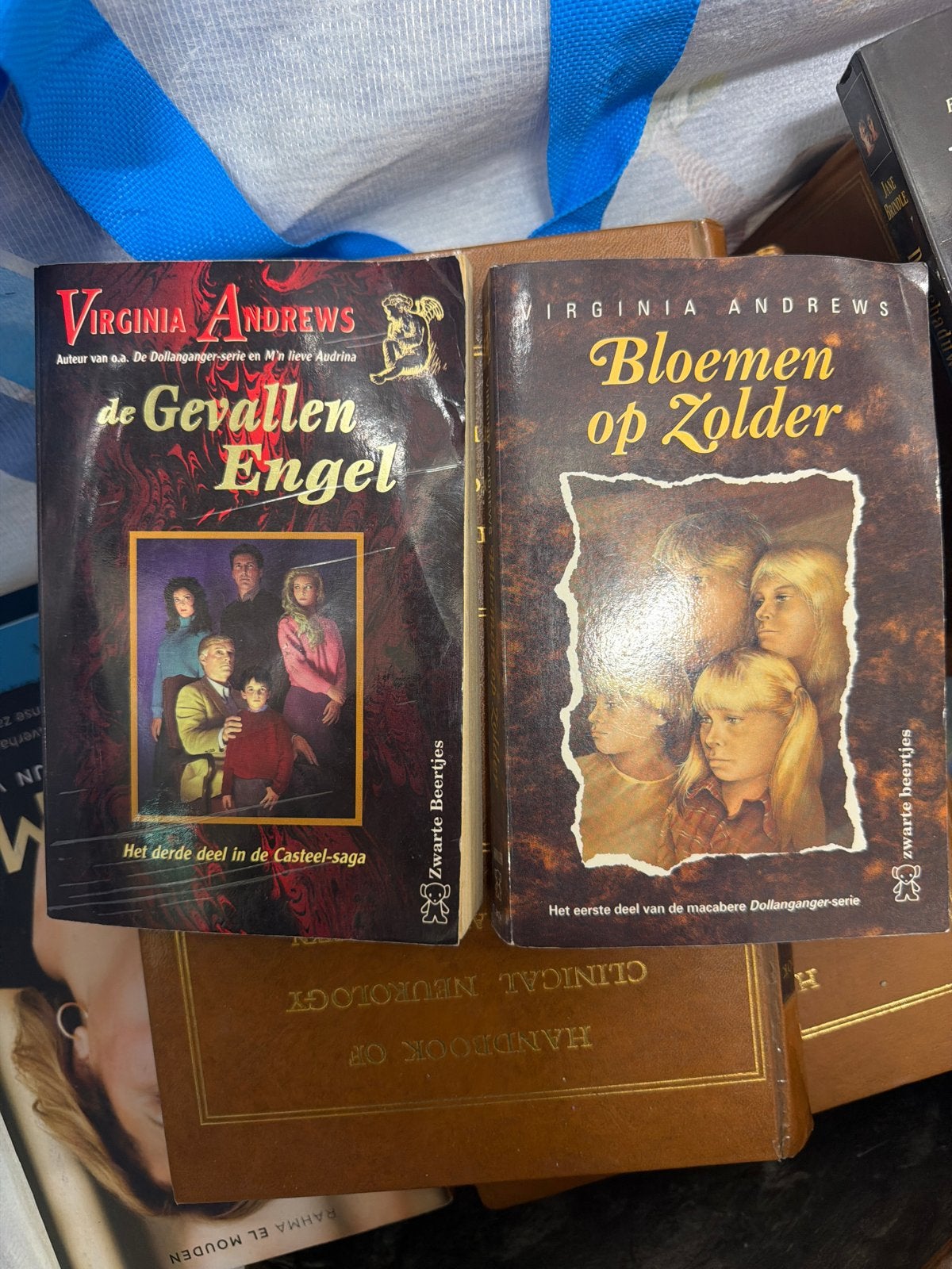 Virginia Andrews: Bloemen op Zolder & De Gevallen Engel (2 b, Ophalen of Verzenden, Gelezen