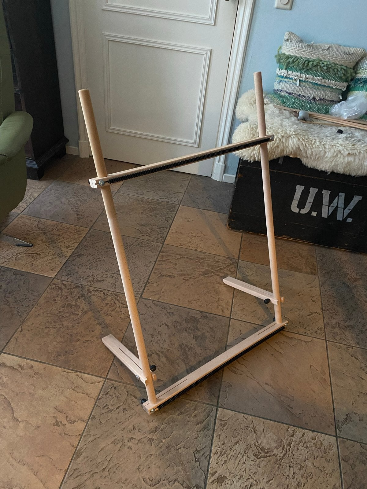 Louët Lisa Weefraam Extra Large (60x90 cm) met standaard, Gereedschap of Toebehoren, Beige, Zo goed als nieuw, Overige merken