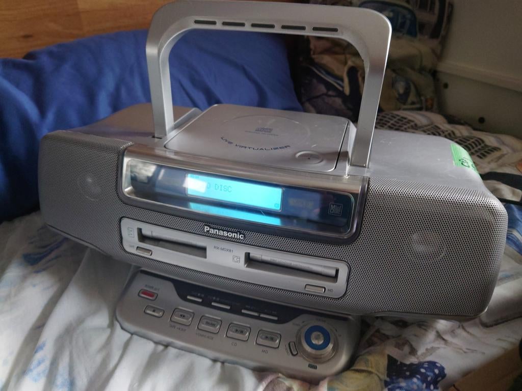 Panasonic RX-MDX81 CD MiniDisc Radio Cassette, Ophalen of Verzenden, Gebruikt