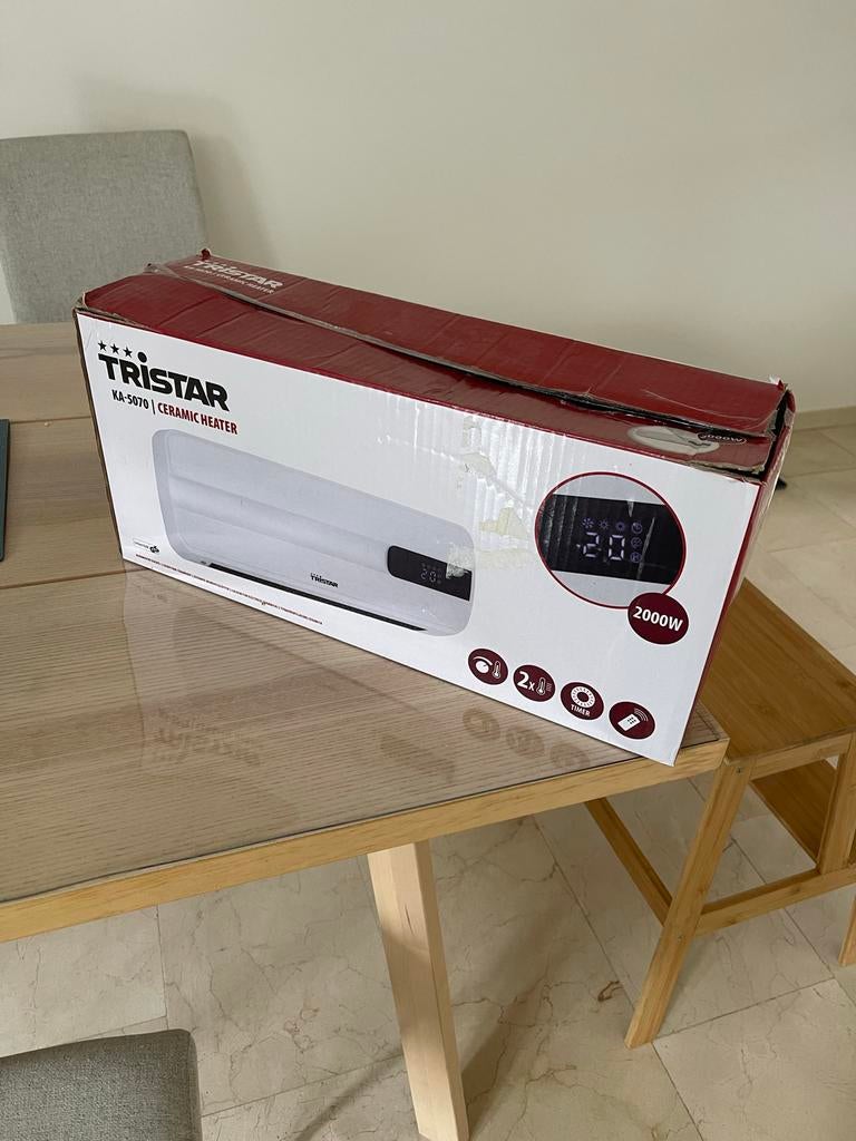 Tristar KA-5070 Keramische Kachel - 2000W met Afstandsbedien, Overige soorten, Elektrisch, Ophalen of Verzenden, Zo goed als nieuw