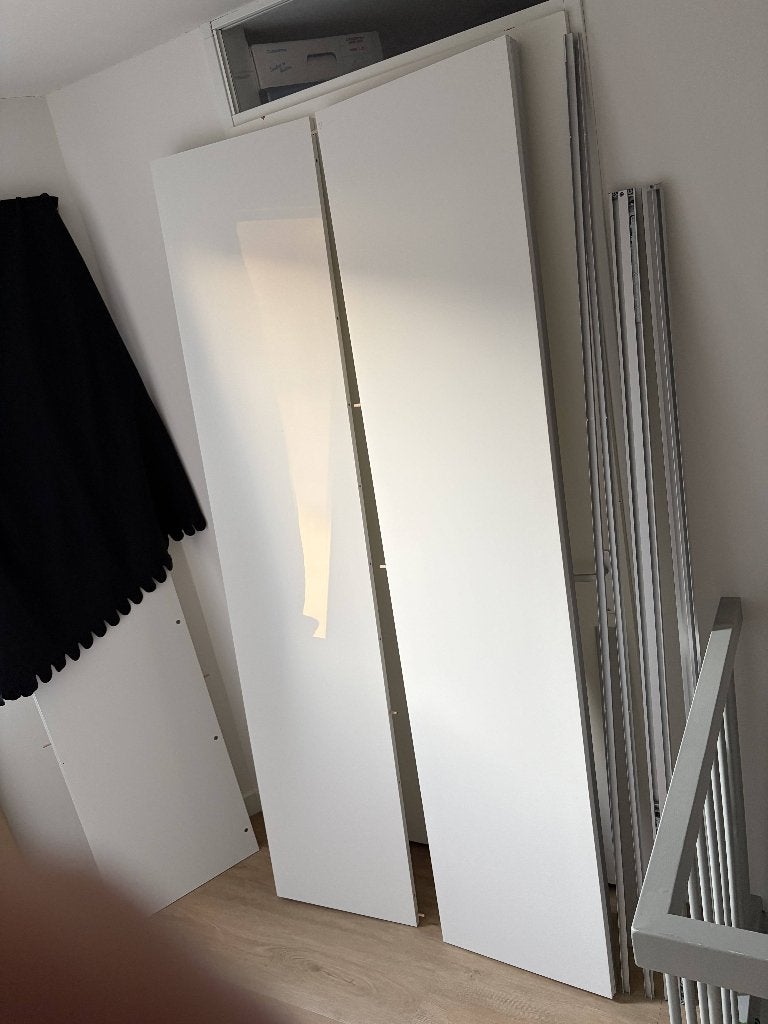 IKEA PAX Hasvik Deuren Wit – 2x incl. Frame (200x236), Ophalen, Wit, mat, 200 cm of meer, Zo goed als nieuw