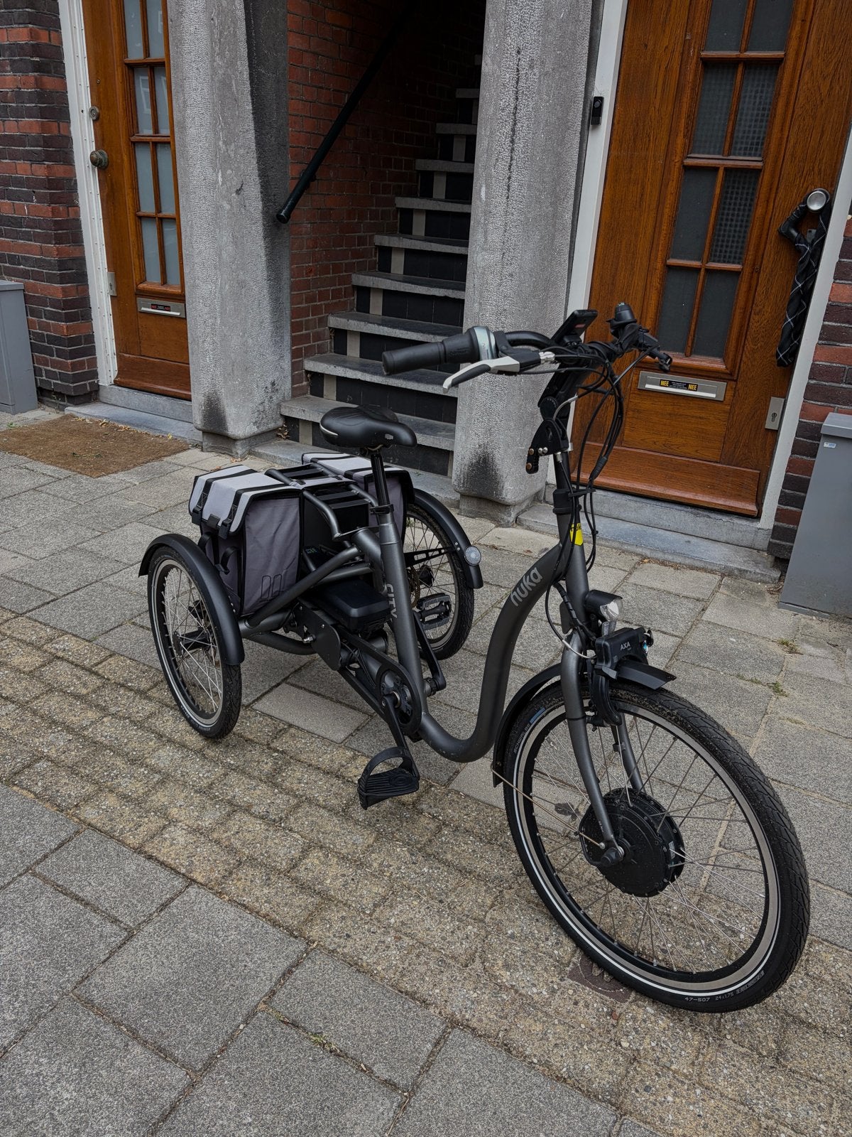 Huka City elektrische driewieler, Fietsen en Brommers, Ophalen, Zo goed als nieuw, Velgrem