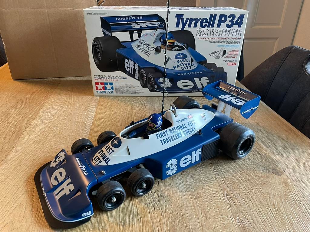 Tamiya Tyrrell P34 Six Wheeler 1/10 RC Formule 1 Auto, Elektro, Ophalen of Verzenden, Zo goed als nieuw, Schaal 1:10