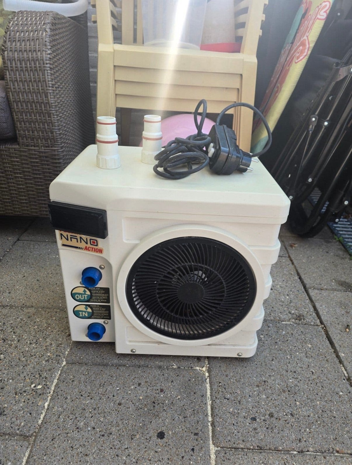 Zwembad warmtepomp voor warmer water, Tuin en Terras, Zwembad-toebehoren, Ophalen, Zo goed als nieuw