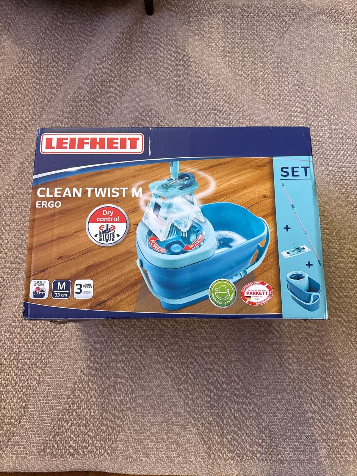 Leifheit Clean Twist M Ergo Dweilsysteem - Gloed als nieuw, Ophalen of Verzenden, Dweilemmer, -bak, of -wagen
