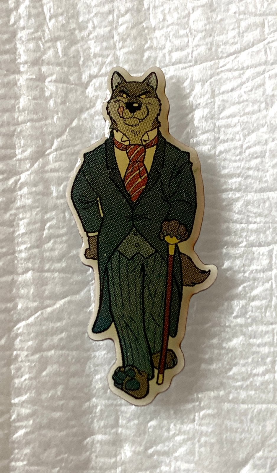 Efteling pin boze wolf, Sprookjesbos EPP 8, Ophalen of Verzenden, Zo goed als nieuw, Button of Speldje