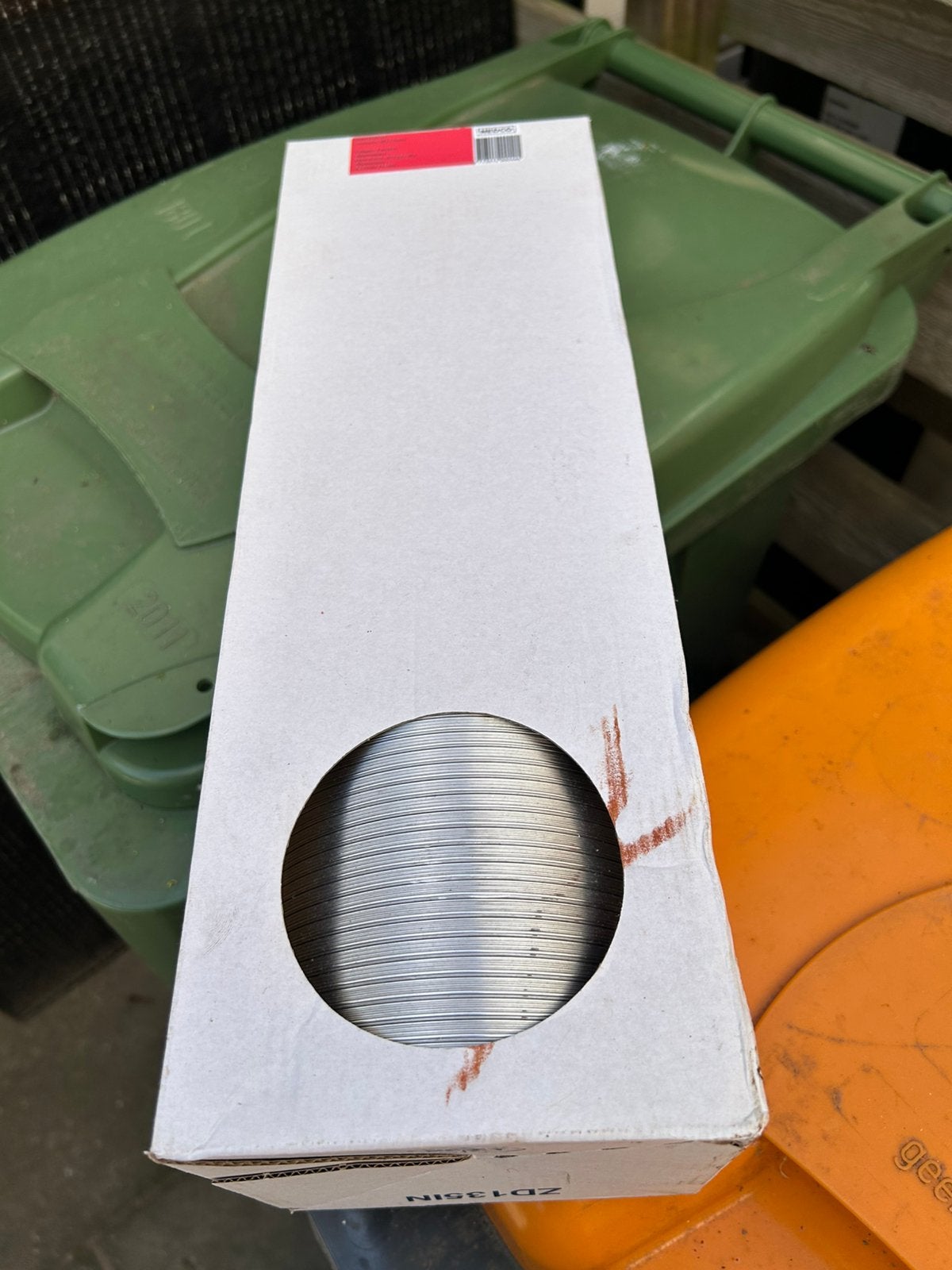 Flexibele afvoerbuis aluminium 127mm, Doe-het-zelf en Verbouw, Geisers en Boilers, Nieuw, Minder dan 3 jaar oud, Minder dan 20 liter