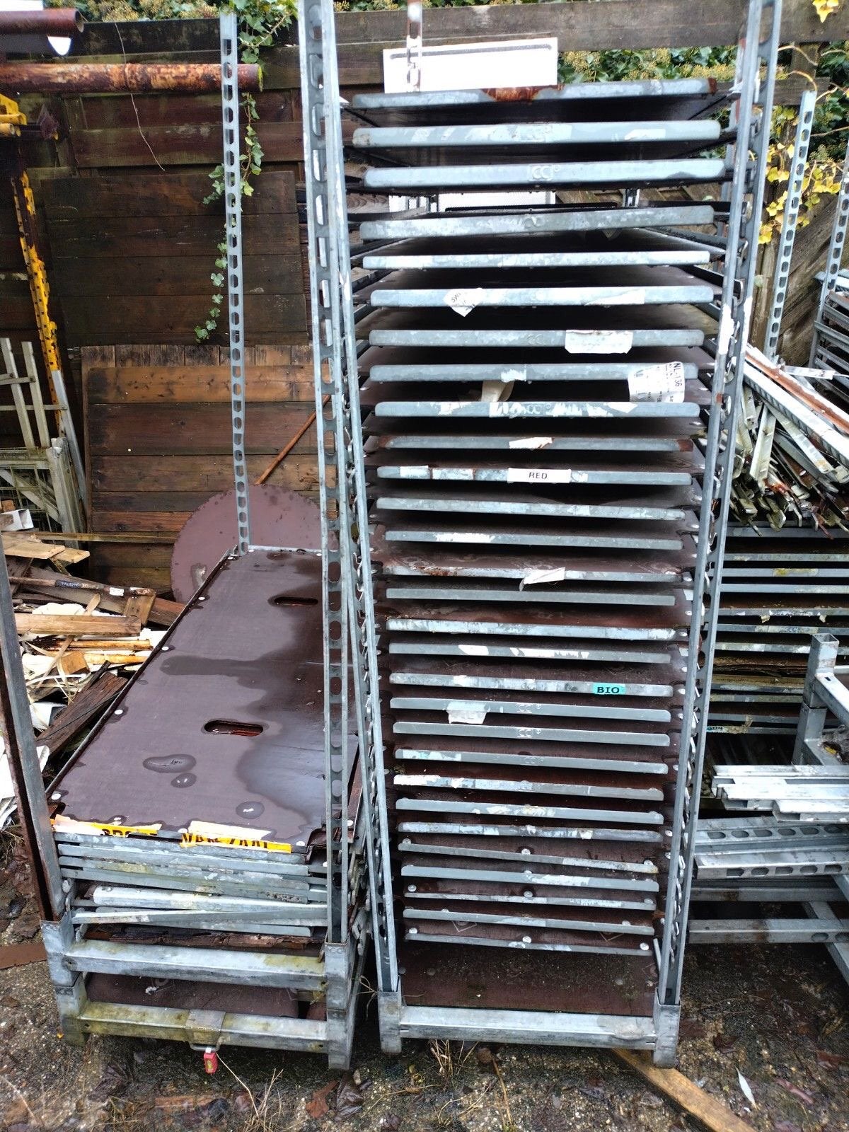 Gezocht reparatie quotum cc container platen, Doe-het-zelf en Verbouw, Transportwagens, 100 liter of meer, Ophalen, Zo goed als nieuw