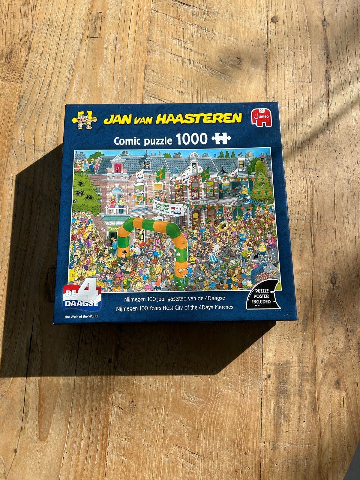 Jan van Haasteren Comic Puzzel 1000 stukjes - 4Daagse, Ophalen of Verzenden, 500 t/m 1500 stukjes, Zo goed als nieuw, Legpuzzel