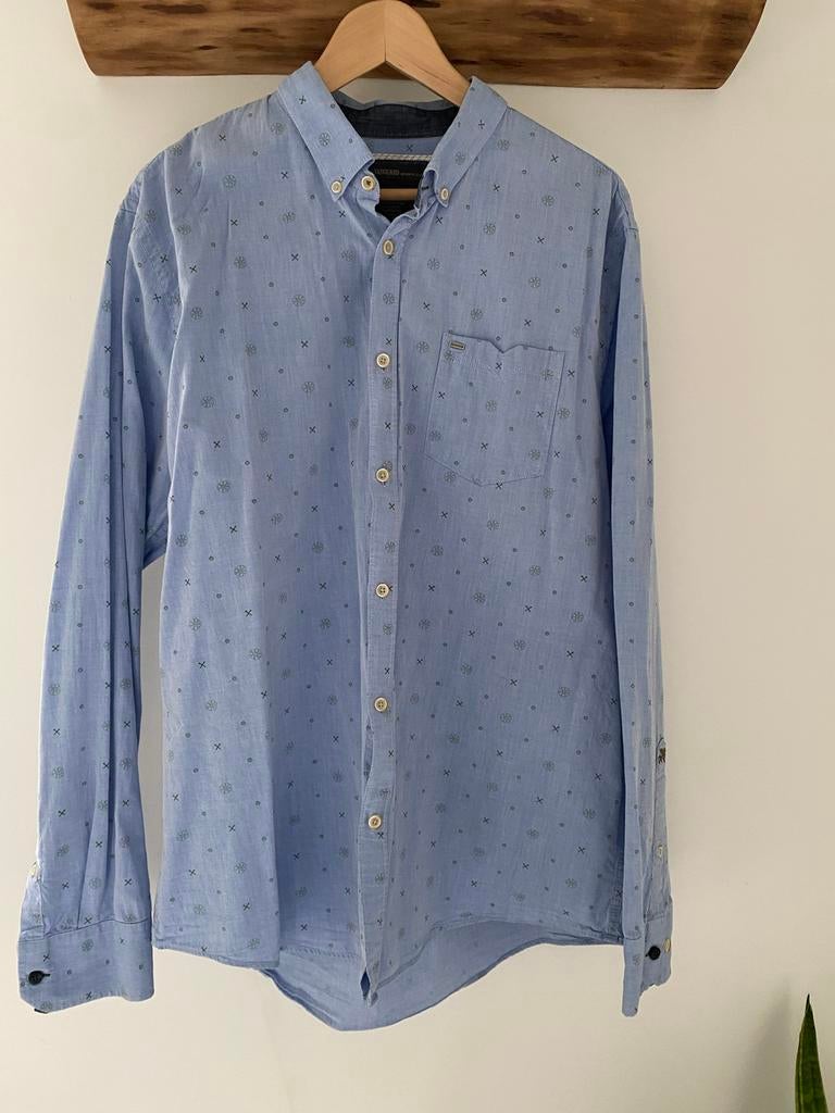 Vanguard overhemd XXXL, Kleding | Heren, Overhemden, Ophalen of Verzenden, Gedragen, Blauw, Overige halswijdtes