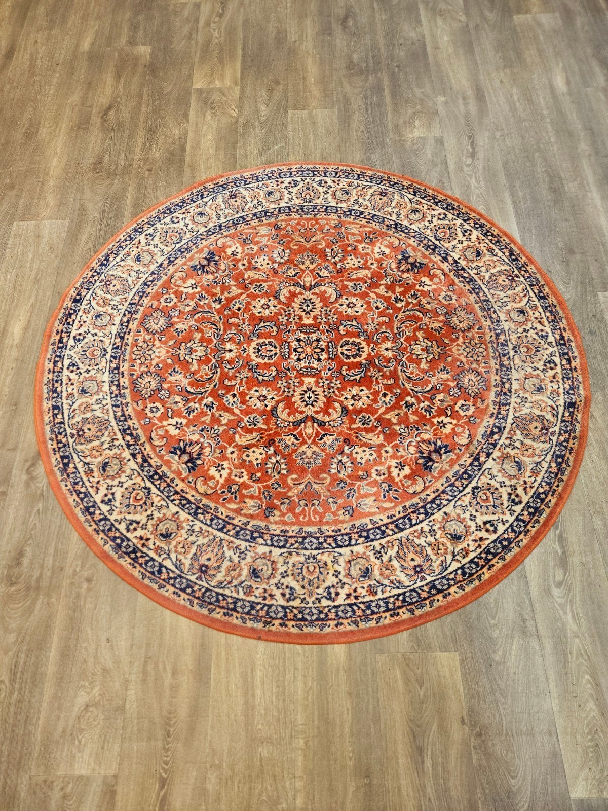 Perzisch Rond Tapijt. Prachtige kleuren en patronen! Weg=Weg, Huis en Inrichting, Stoffering | Tapijten en Kleden, Crème, Perzisch