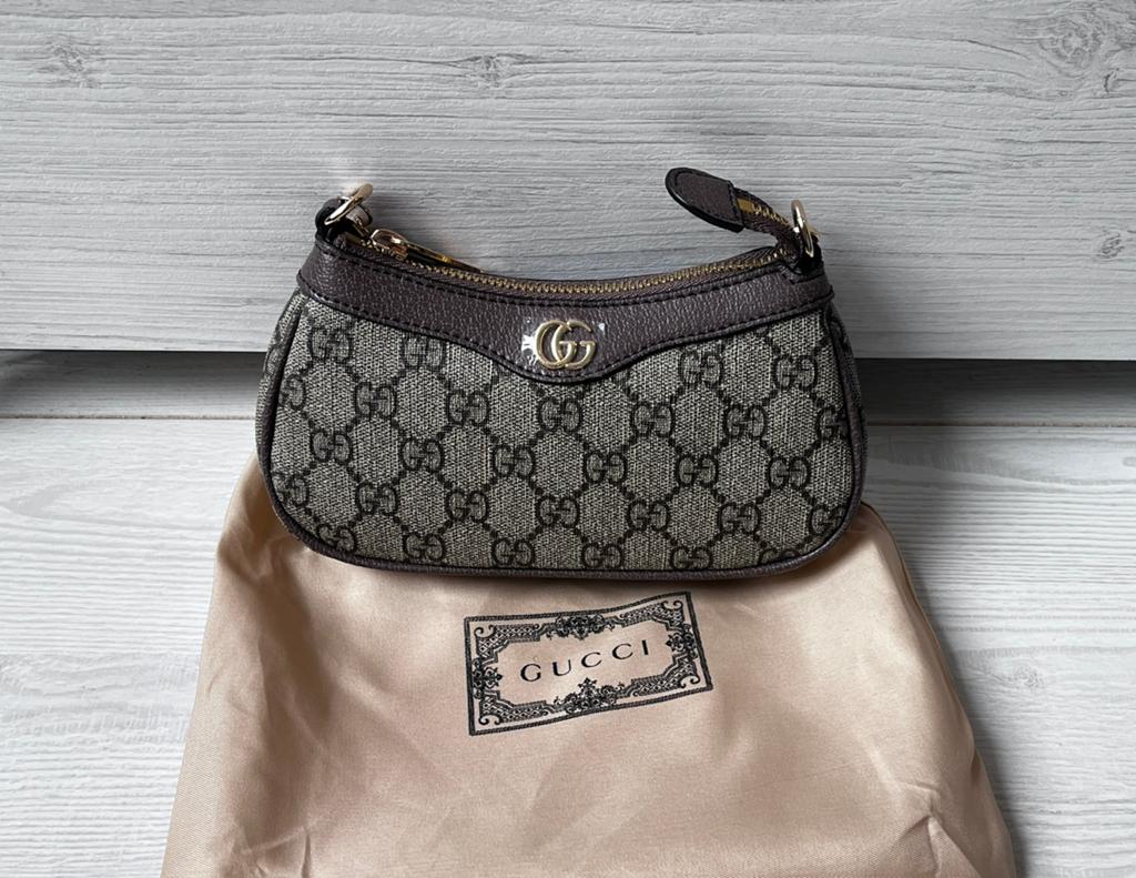 Gucci Ophidia Mini Bag - Nieuw!, Ophalen of Verzenden, Nieuw, Bruin, Schoudertasje