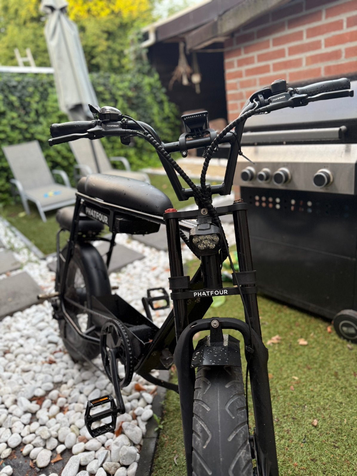 Phatfour FLS+ Black 630Wh Fatbike + Zijspan | Weinig km!, Fietsen en Brommers, Zo goed als nieuw, 59 cm of meer, 30 tot 50 km per accu