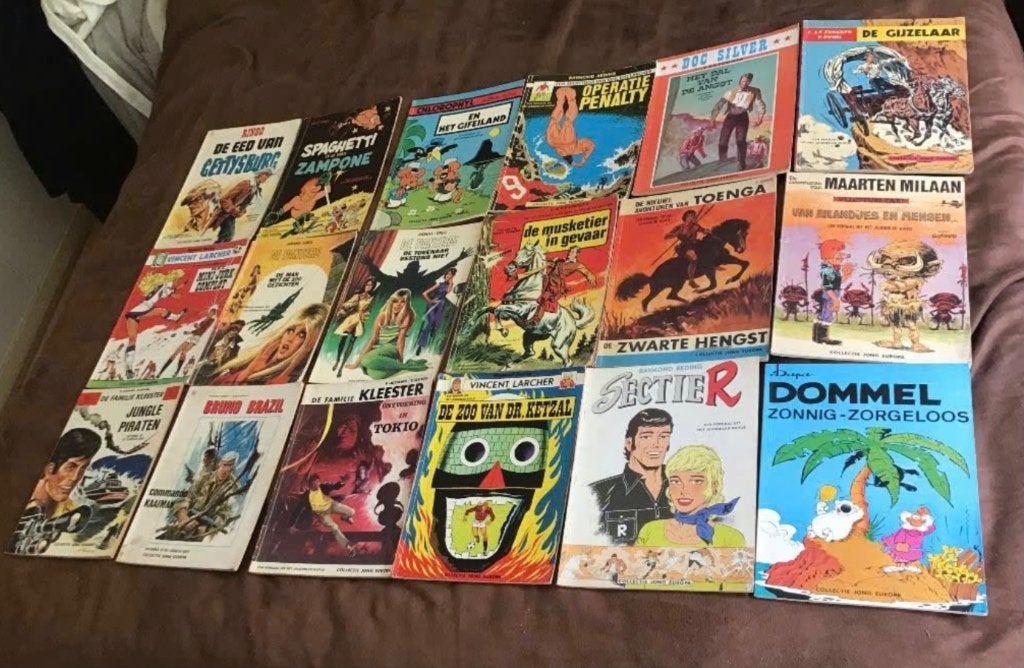 18 delen Jong Europa. (Spaghetti,Dommel,Chlorophyl,Ringo), Boeken, Meerdere stripboeken, Ophalen of Verzenden, Gelezen