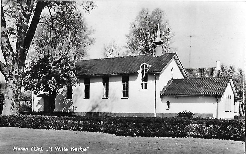 Haren het witte kerkje Oude ongelopen Ansichtkaart ( 5059), Ophalen of Verzenden, 1960 tot 1980, Ongelopen, Groningen