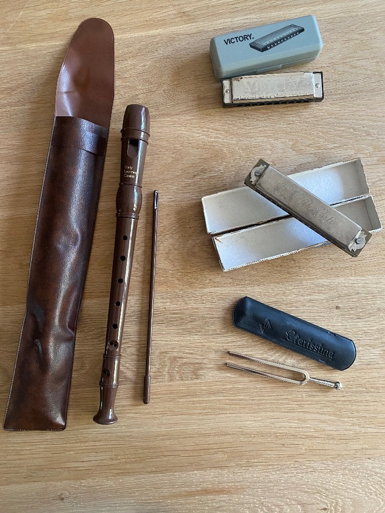 Blokfluit mondharmonica stemvork A, Ophalen of Verzenden, Gebruikt