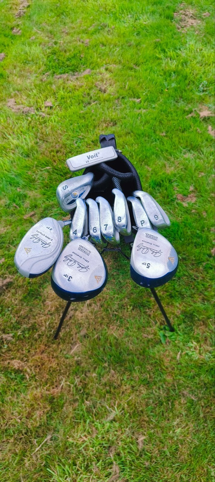 Dunlop John Daly golfset - oversized, stiff shafts, Ophalen of Verzenden, Gebruikt, Set, Overige merken