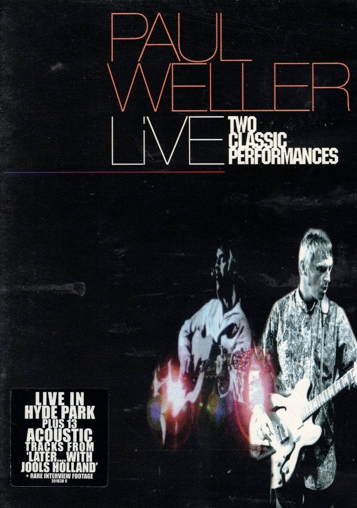 Paul Weller - Live - Two Classic Performances, Alle leeftijden, Ophalen of Verzenden, Zo goed als nieuw, Concert