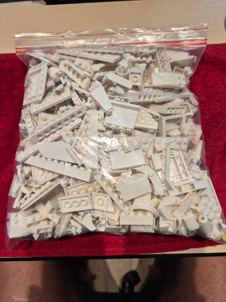 lego wit 1KG, Kinderen en Baby's, Speelgoed | Duplo en Lego, Ophalen of Verzenden, Gebruikt, Losse stenen, Lego