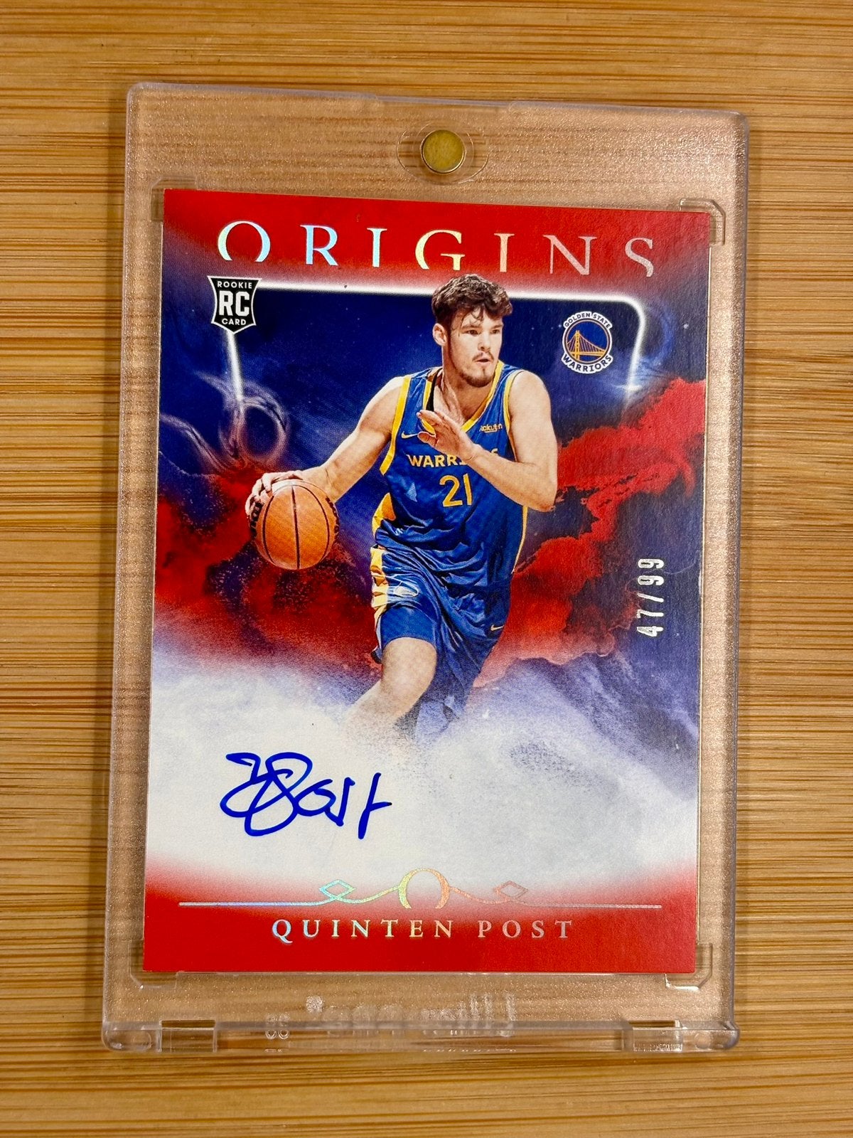 Quinten Post 2024-25 Panini Origins Rookie Autograph on card, Hobby en Vrije tijd, Verzamelkaartspellen | Overige, Ophalen of Verzenden